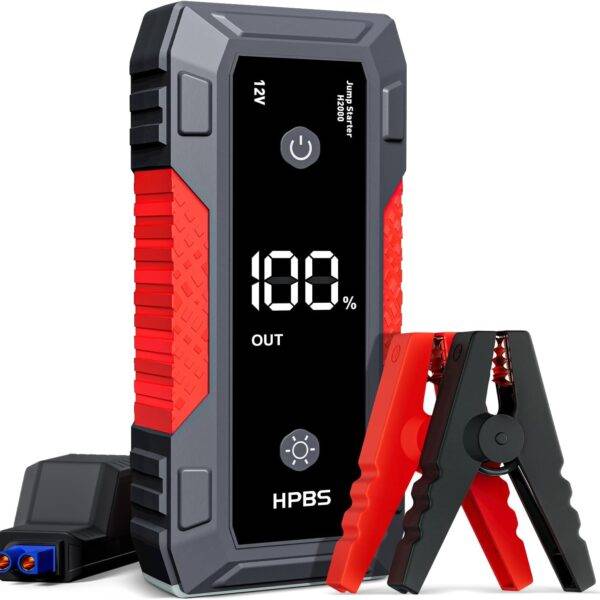 Jump Starter - 5000A Jump Starter Battery Pack for Up to 10.0L Gas and 8.0L Diesel Engines, Model H2000 12V Portable Car Battery Jump Starter Box with 3.0" LCD Display : Automotive