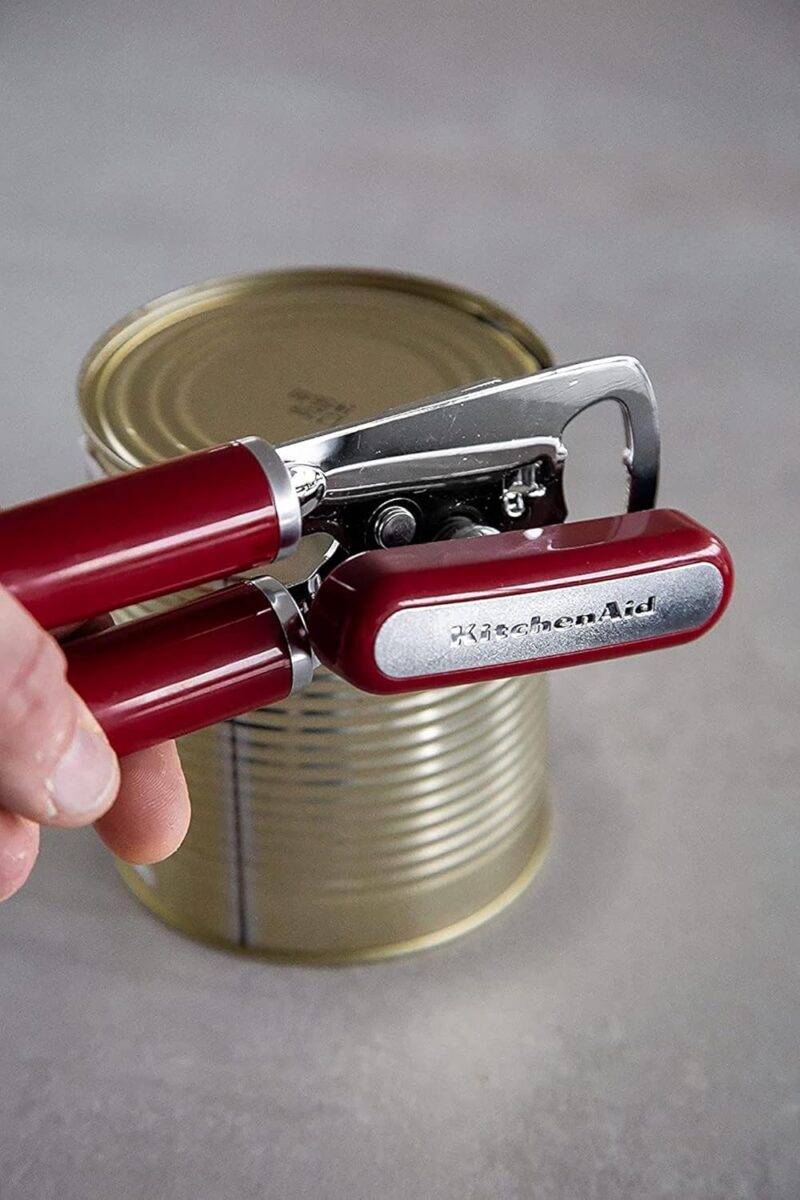 KitchenAid Classic Multifunction Can Opener and Bottle Opener Easy to Use, Razor Sharp Stainless Steel Cutting Wheel, Soft Ergonomic Handles, Empire Red : Home & Kitchen - Image 2