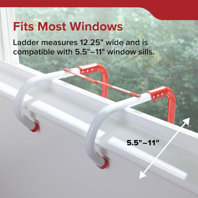 Kidde Fire Escape Ladder, 2-Story Rope Ladder, Extends to 13-Feet, Anti-Slip Rungs - Emergency Ladders - - Image 4
