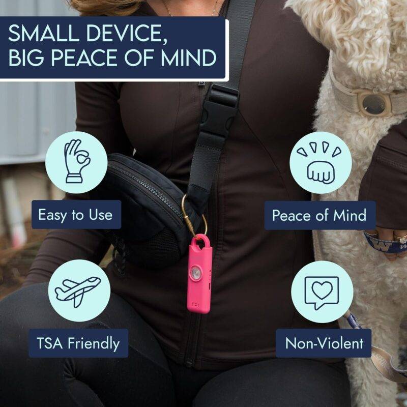 She's Birdie - The Original Personal Safety Alarm for Women by Women - Loud Siren, Strobe Light and Key Chain for Self Defense - Rechargeable with Power Switch and Flashlight (Lemon) : Electronics - Image 6