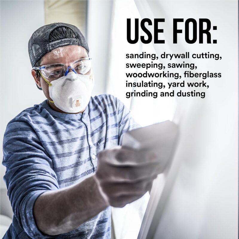 3M N95 Respirator 8511, Cool Flow Valve, 10 Pack, NIOSH-APPROVED, Advanced Filter Media For Easy Breathing, Comfortable For Long Periods Of Wear, Helps Filter Pollen, Mold Spores & Dust (8511PB1-A-PS) - Papr Safety Respirators - - Image 8