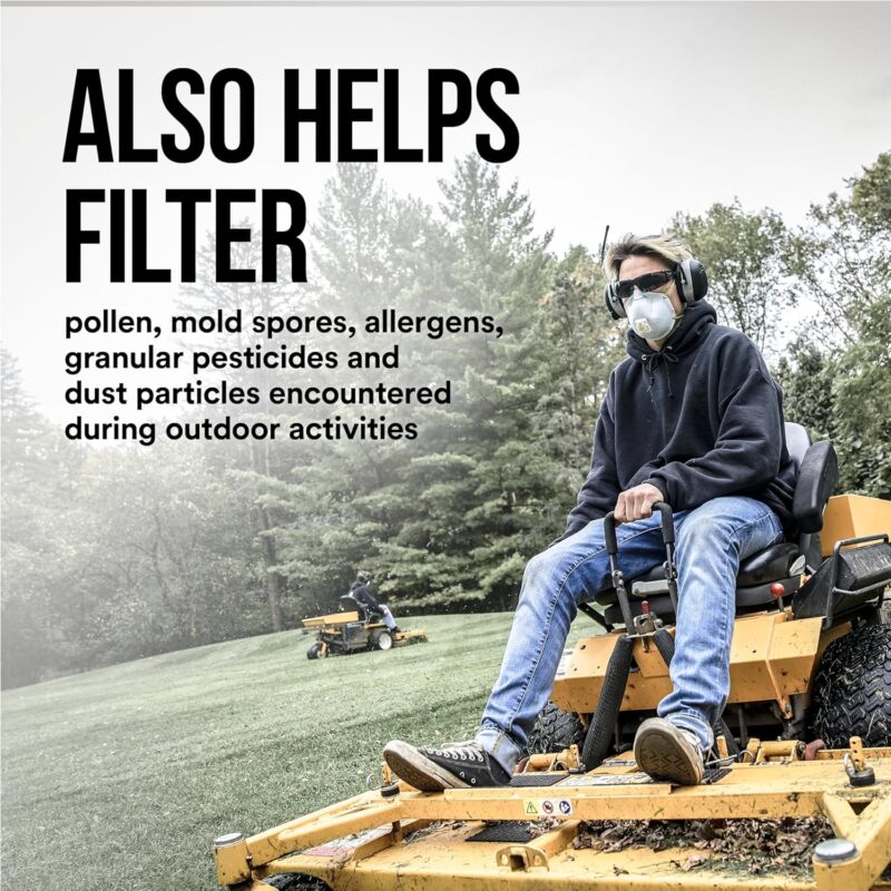 3M N95 Respirator 8511, Cool Flow Valve, 10 Pack, NIOSH-APPROVED, Advanced Filter Media For Easy Breathing, Comfortable For Long Periods Of Wear, Helps Filter Pollen, Mold Spores & Dust (8511PB1-A-PS) - Papr Safety Respirators - - Image 6